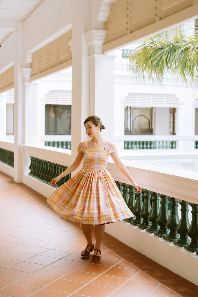Harmon Swing Dress in Cotton Candy