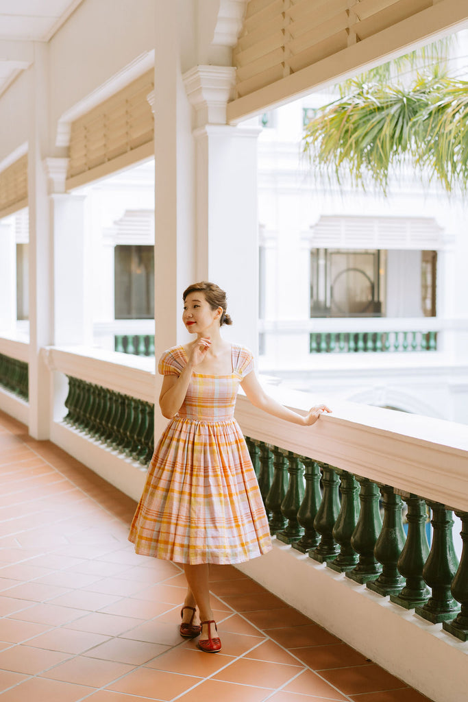 Harmon Swing Dress in Cotton Candy