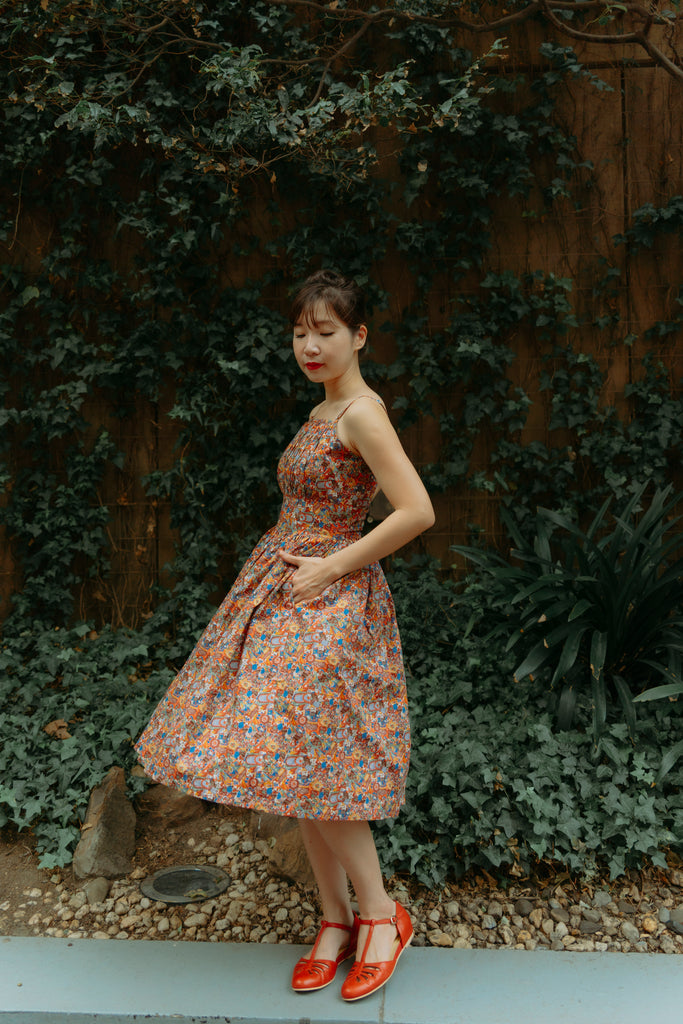 Winnie Swing Dress in Liberty London’s Chinese Opera (Pre-Order)