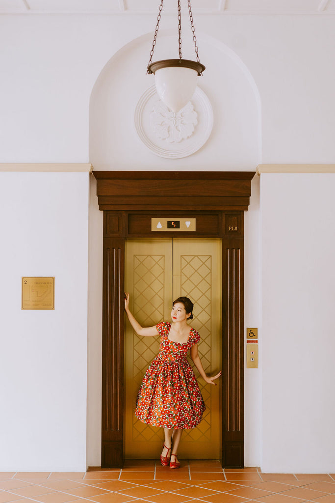 Harmon Swing Dress in Camellia