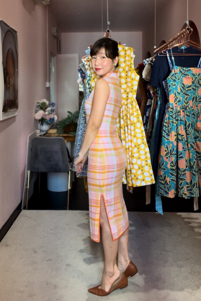 Choy Len in Cotton Candy Plaid