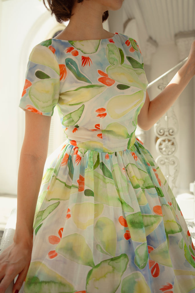 Esther Swing Dress in French Arts