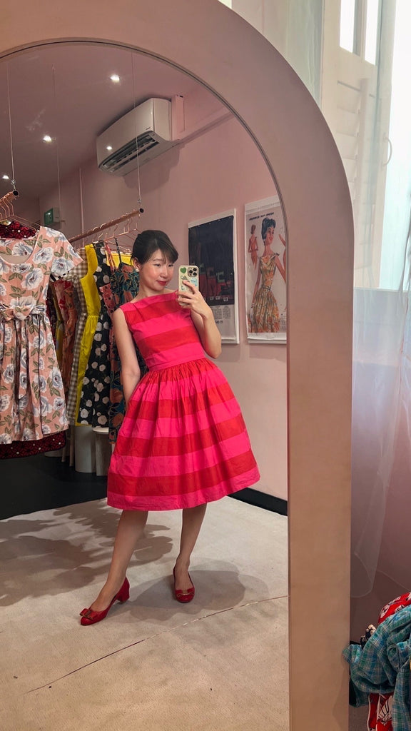 Diana Swing Dress in Happy Stripes