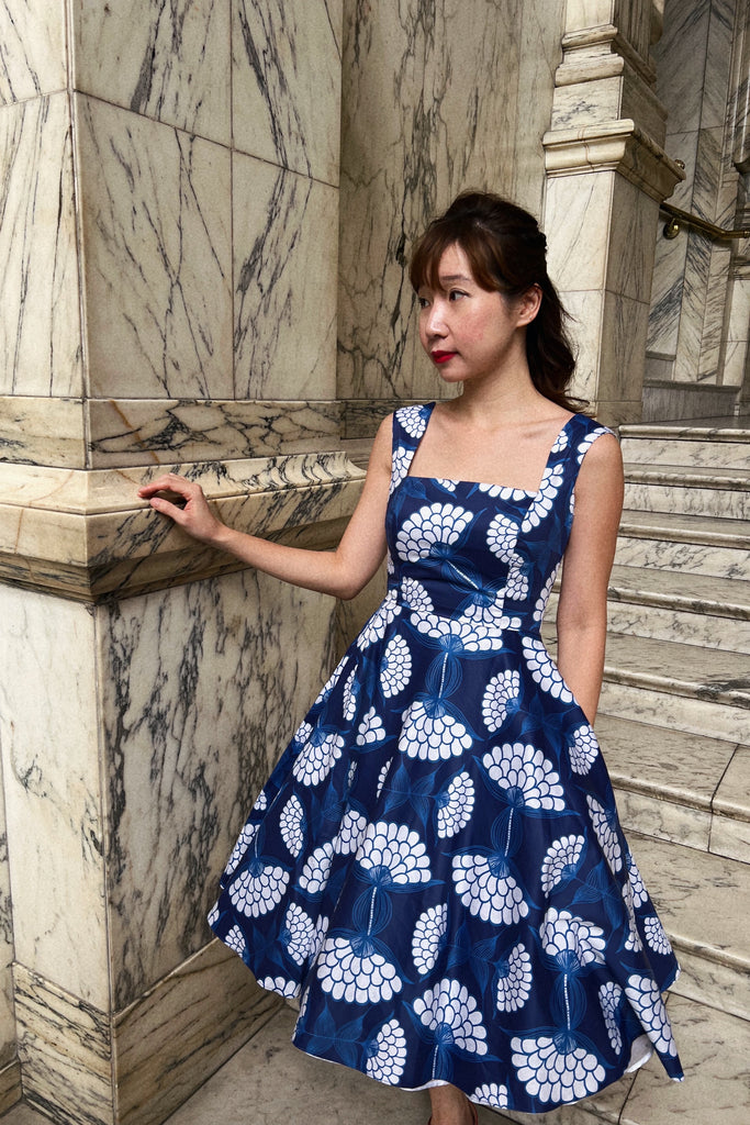 Florence Swing Dress in Chrysanthemum