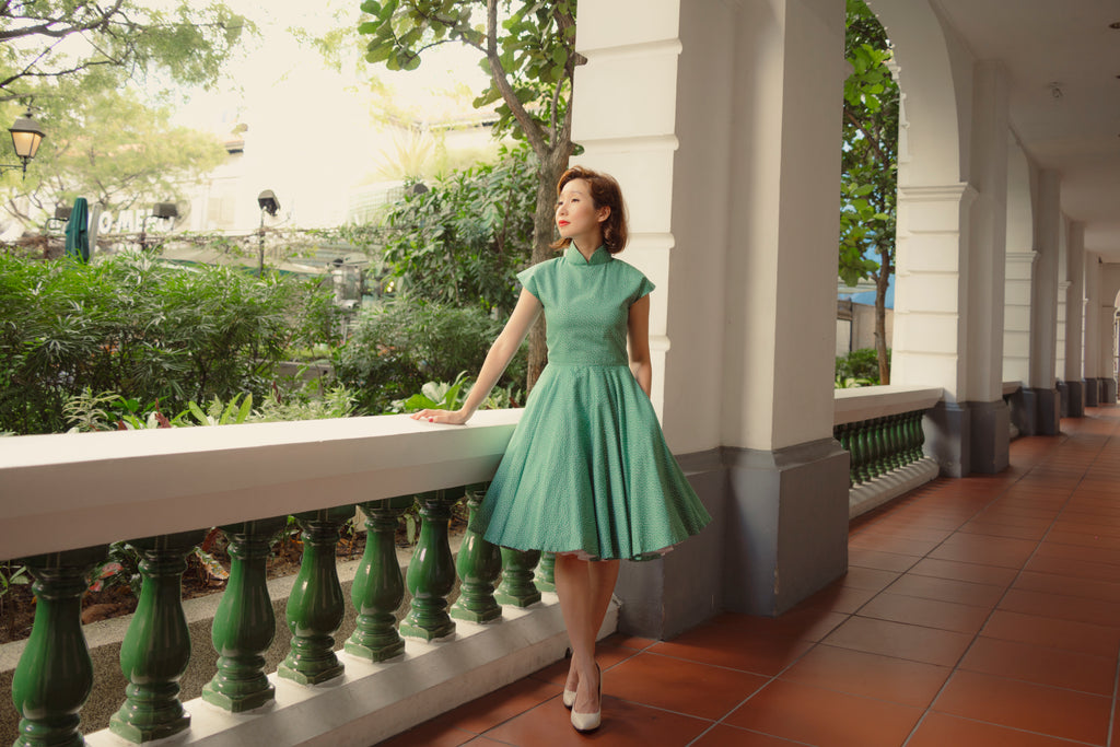 Ah Keow in Green Raindrops