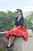 Audrey Swing Skirt In Red - Shopbluebelle - 3