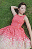 1950s floral tea dress pink
