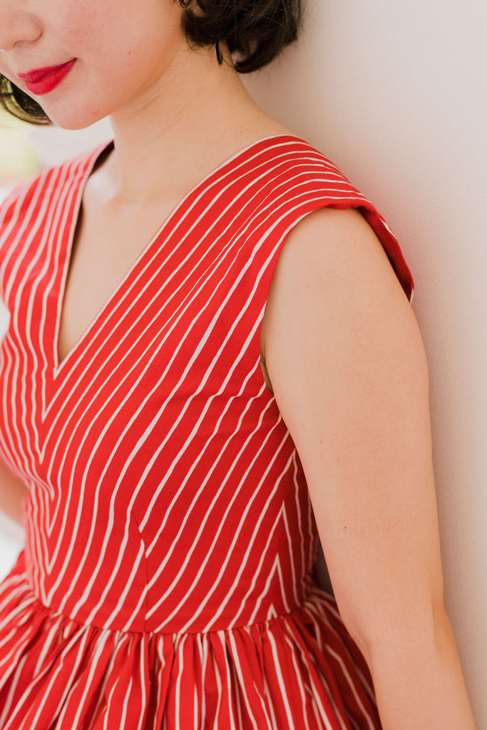 Kelly Swing Dress In Piping Hot Red