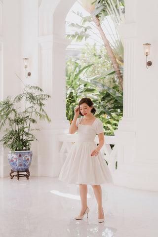 Lulu Belle Dress in White
