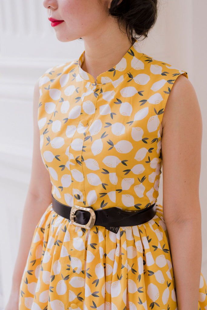 Limón Mandarin Swing Dress