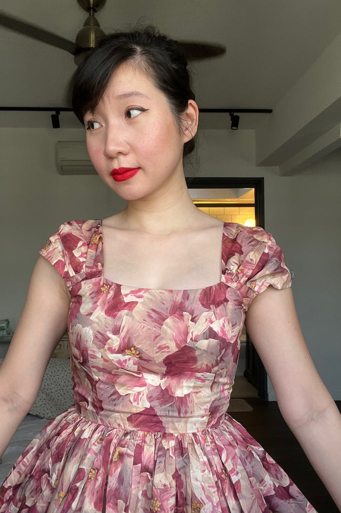Harmon Swing Dress in Paper Petal