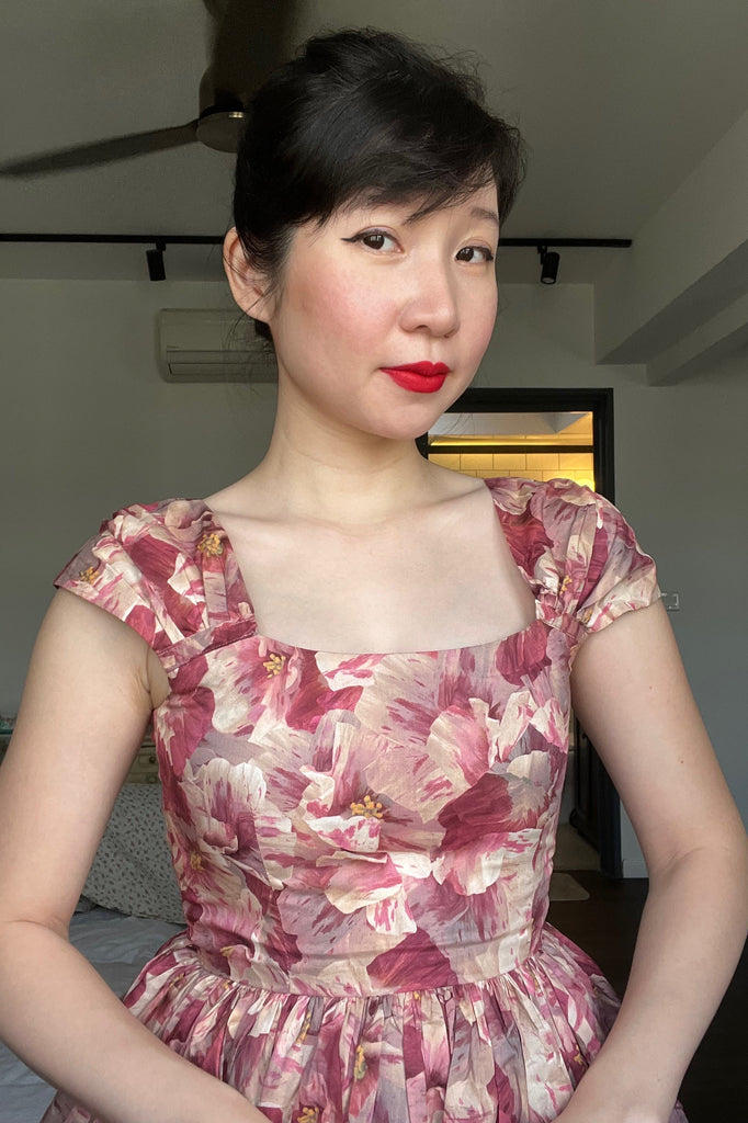 Harmon Swing Dress in Paper Petal