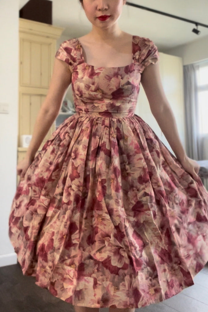 Harmon Swing Dress in Paper Petal