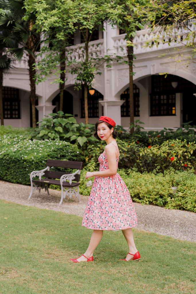 Summer Pink Magnolia Dress