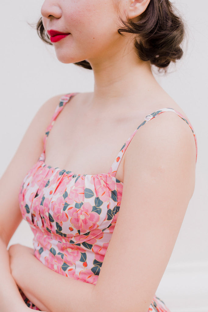 Summer Pink Magnolia Dress