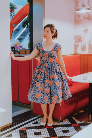 Betty Swing Dress in Tangy Floral