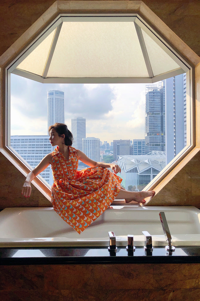 Betty Swing Dress in Huey