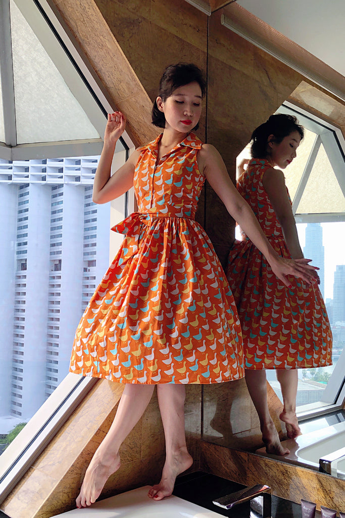 Betty Swing Dress in Huey