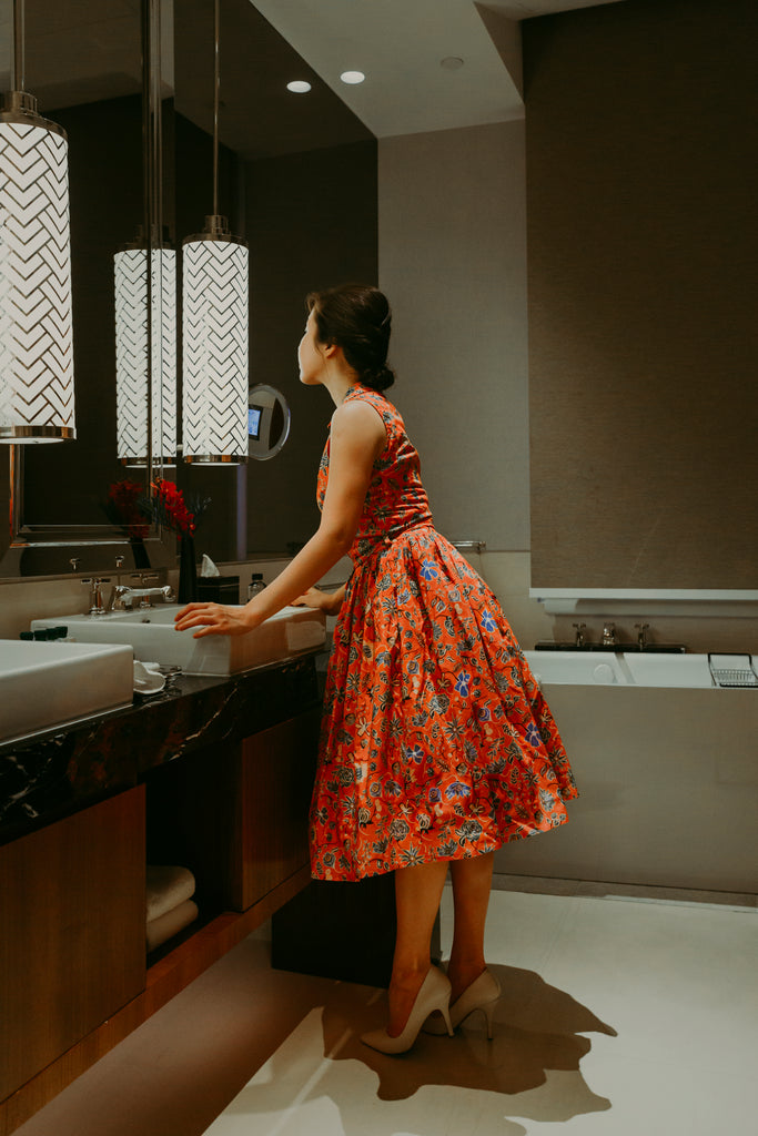 Betty Swing Dress in Tangy Floral
