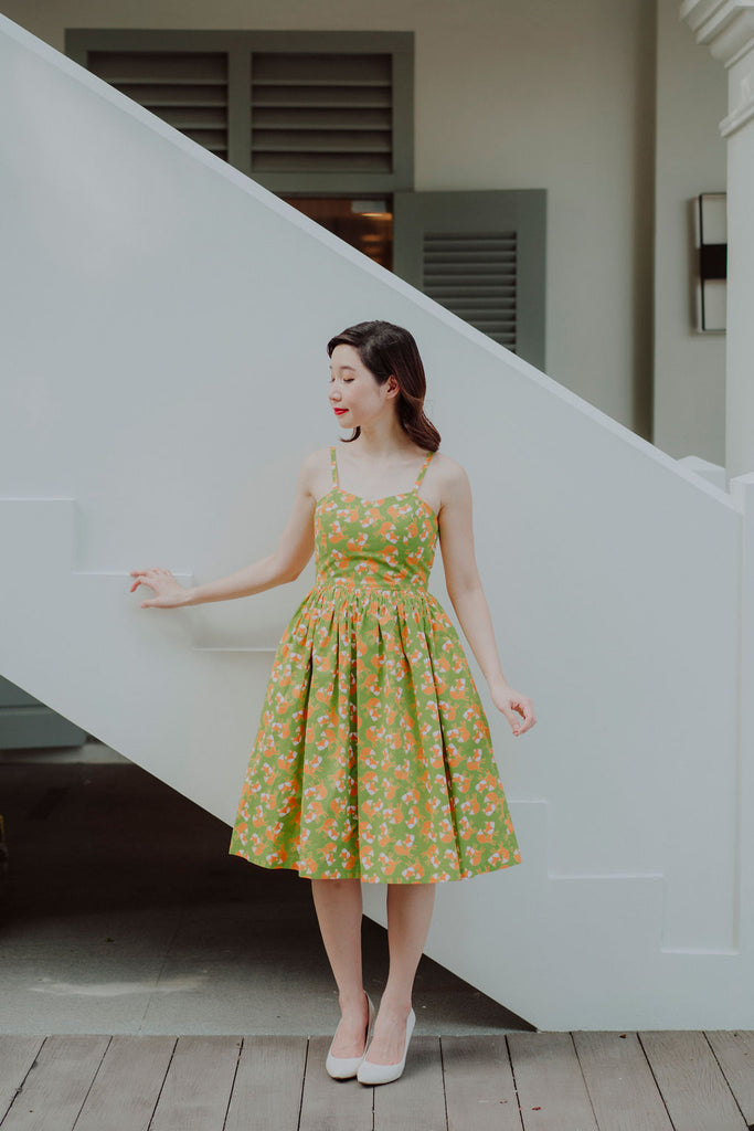 Laura Swing Dress in Foxy