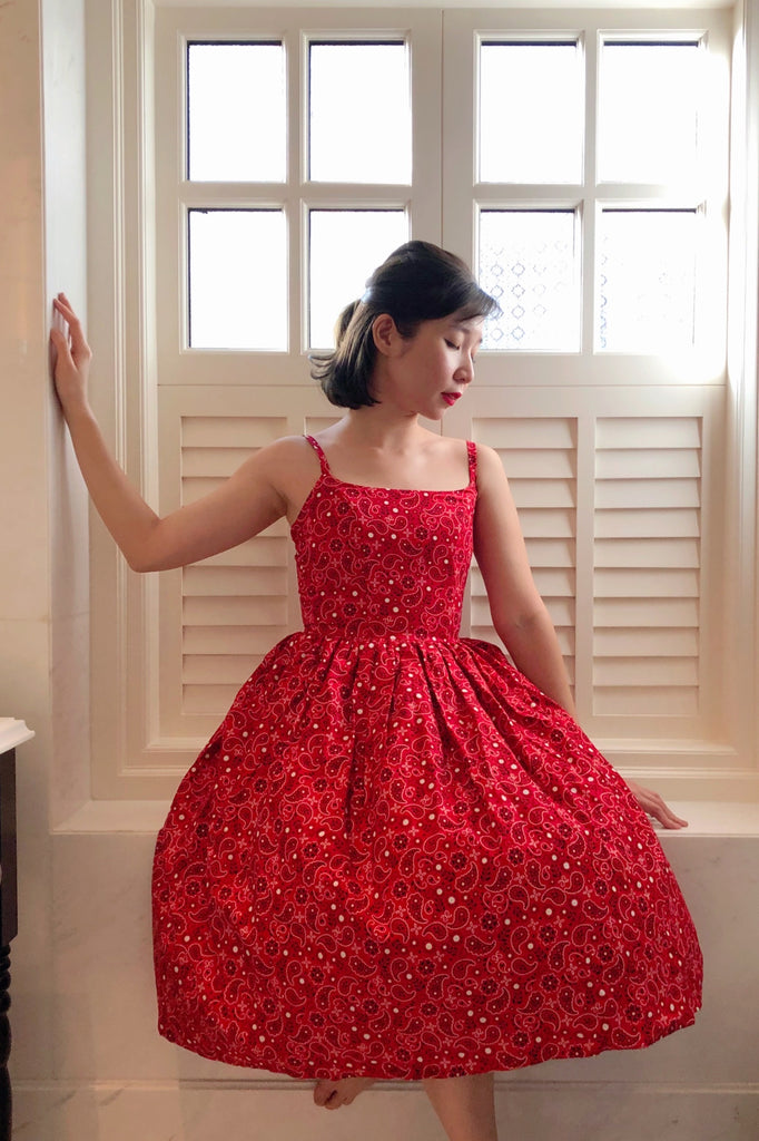 Hana Swing Dress in Bandanna