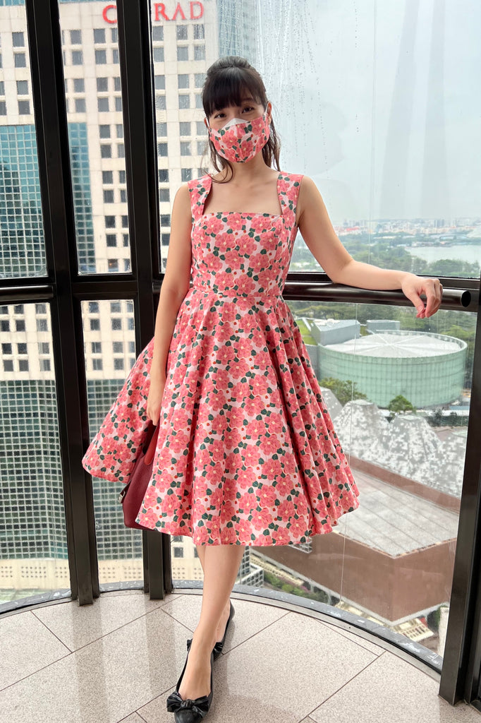 Florence Swing Dress in Pink Magnolia