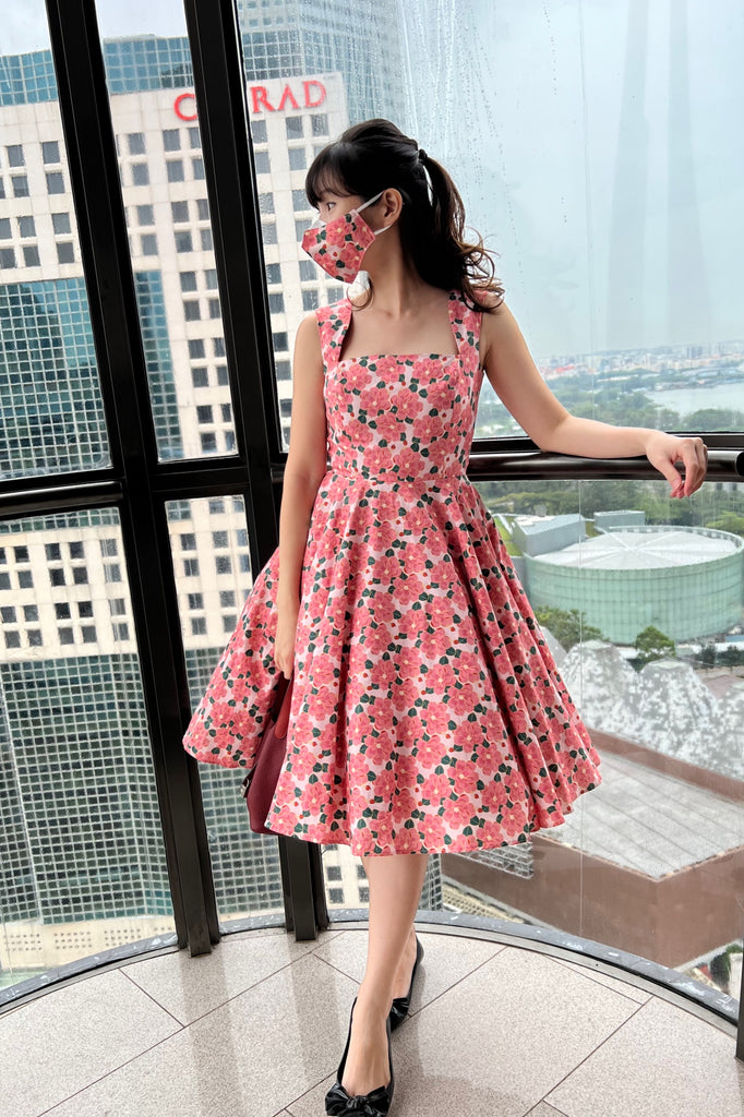 Florence Swing Dress in Pink Magnolia