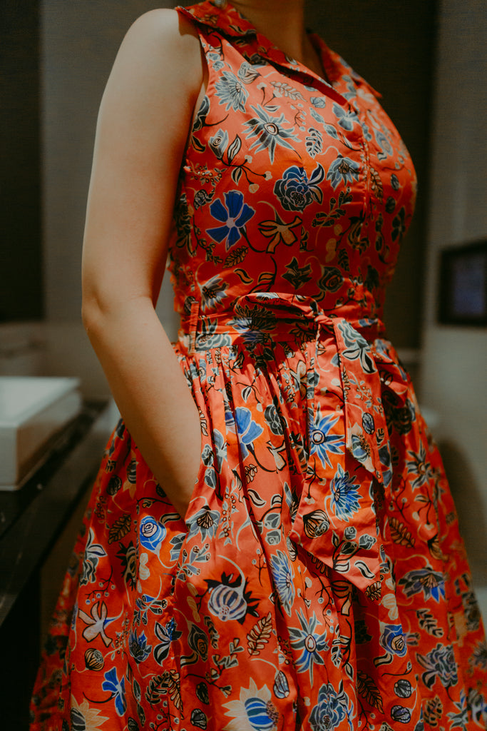 Betty Swing Dress in Tangy Floral