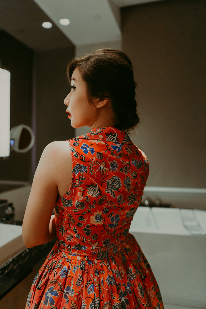 Betty Swing Dress in Tangy Floral