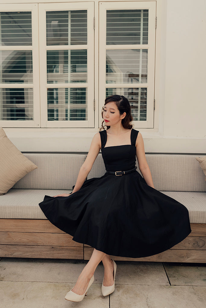 Florence Swing Dress in Black
