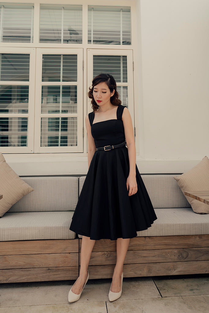 Florence Swing Dress in Black