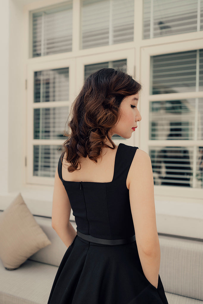 Florence Swing Dress in Black