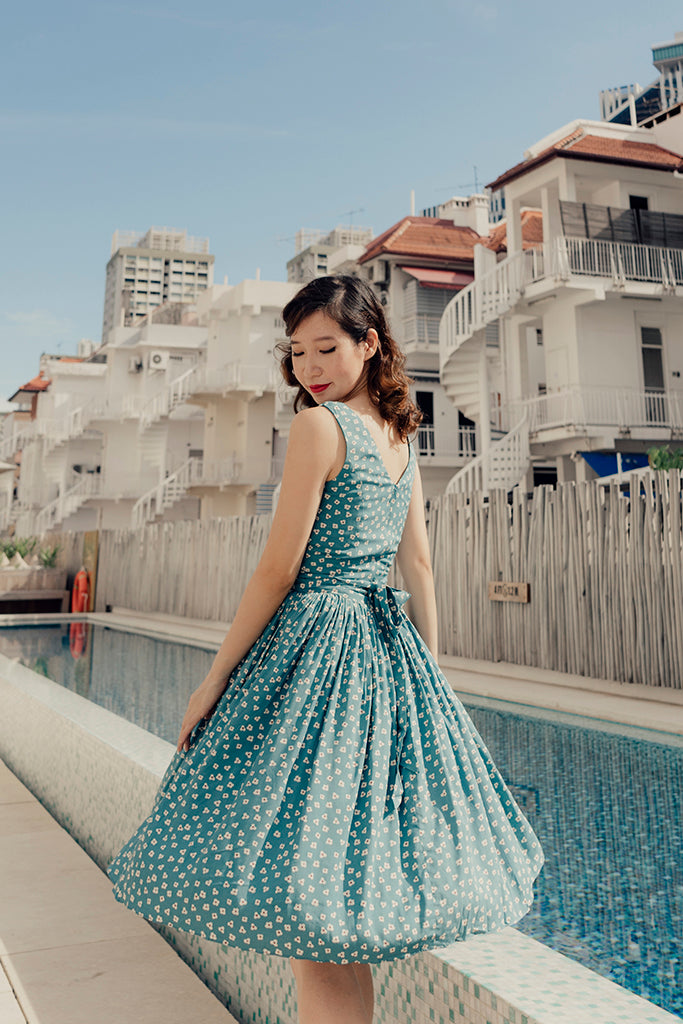 Light Blue Maiz Tea Dress