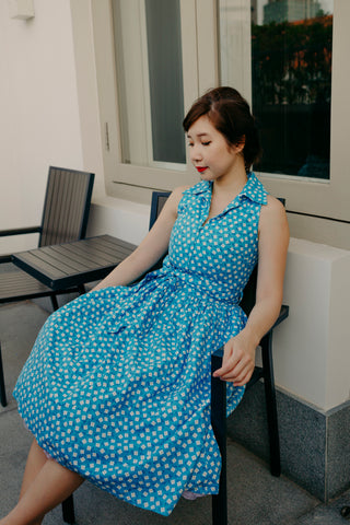 Light Blue Maiz Tea Dress
