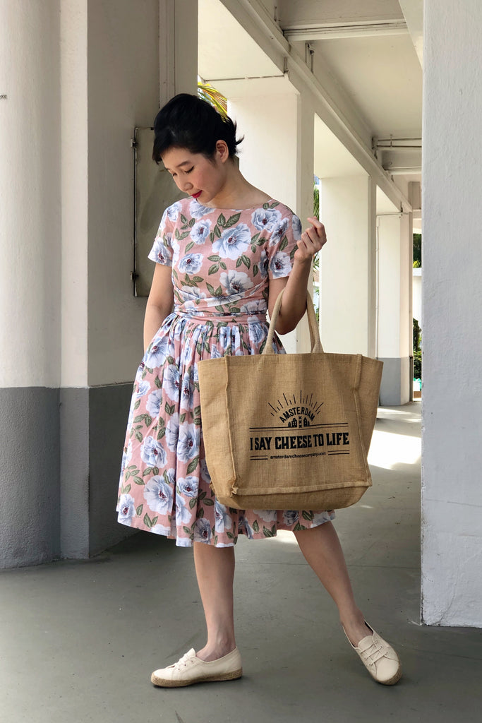 Tweedle Swing Dress in Blush Floral
