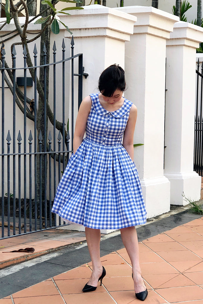 Blue Gingham Maude Dress