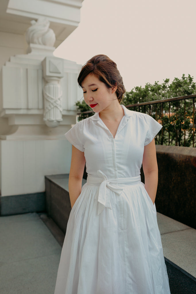 Penny Swing Dress in White