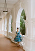Harmon Swing Dress in Blue Gingham