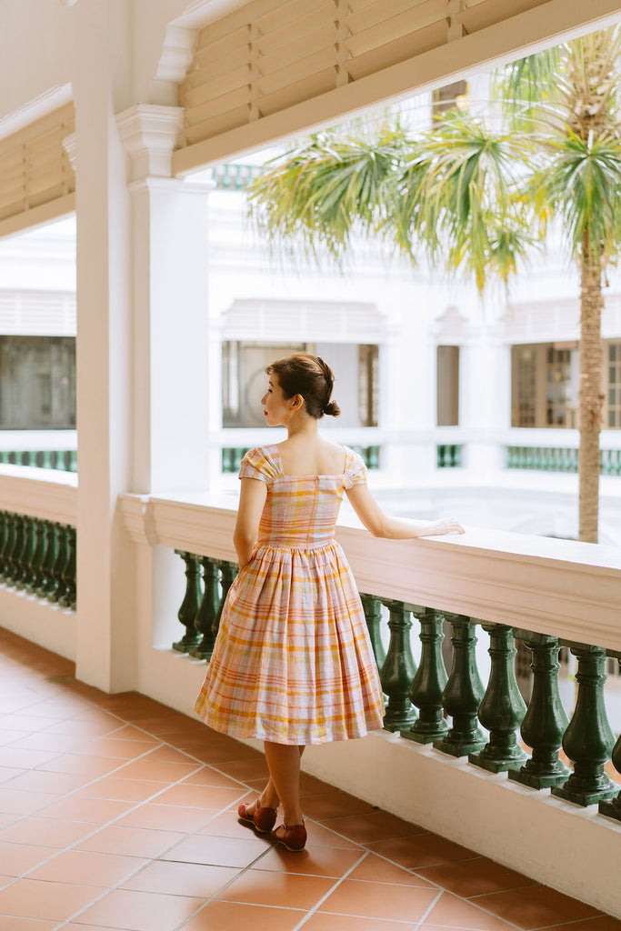 Harmon Swing Dress in Cotton Candy