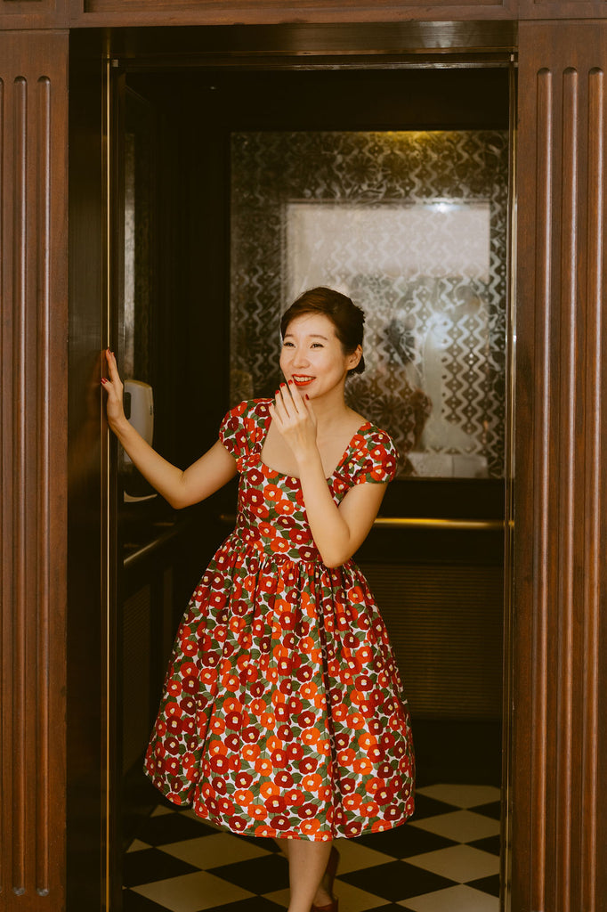 Harmon Swing Dress in Camellia