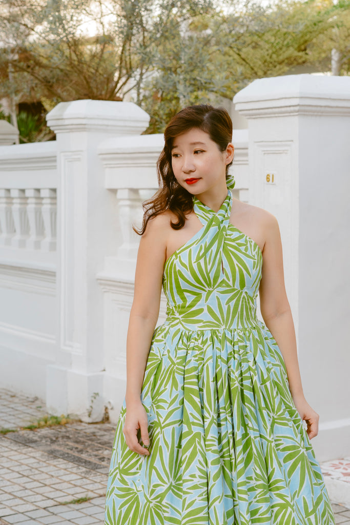 Rita Swing Dress in Peaceful Sunday Linen (Pre-Order)