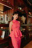 Valentine Gingham Yu Yan 2 Piece Cheongsam