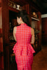 Valentine Gingham Yu Yan 2 Piece Cheongsam