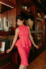 Valentine Gingham Yu Yan 2 Piece Cheongsam