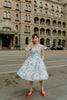 Florence Swing Dress in Toile du Jouy