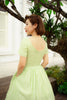 Esther Swing Dress in Green Gingham