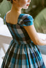 Harmon Swing Dress in Blue Gingham