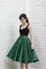 Audrey Swing Skirt In Emerald