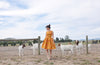 Miyuki Tea Dress in Mustard