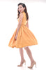 Mandarin Swing Dress In Mustard
